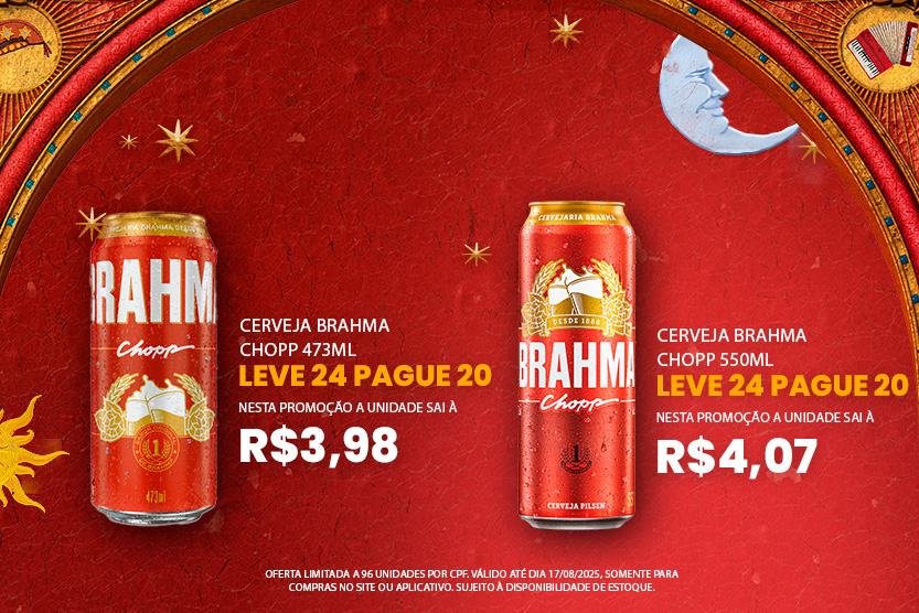 Cerveja Brahma Chopp 473ml  - Leve 24 Pague 20 ate 17/08